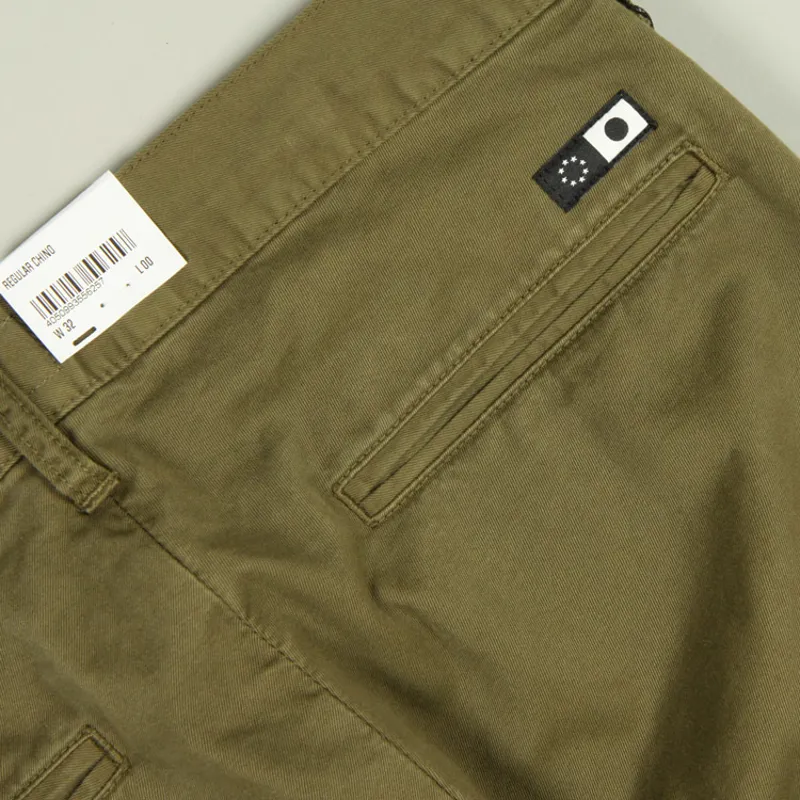 Edwin Regular Chino - Uniform Green -3
